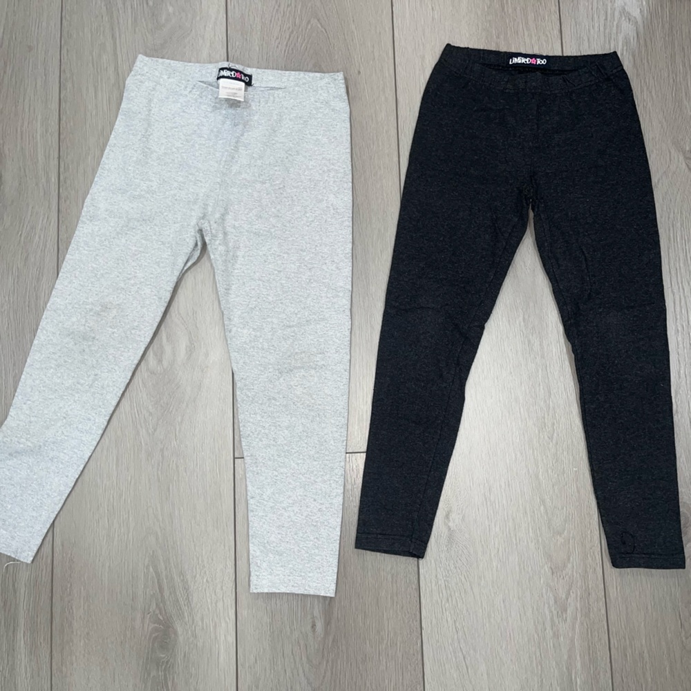 Limited Too Gray and Black Leggings